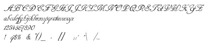 Шрифт Cansellarist