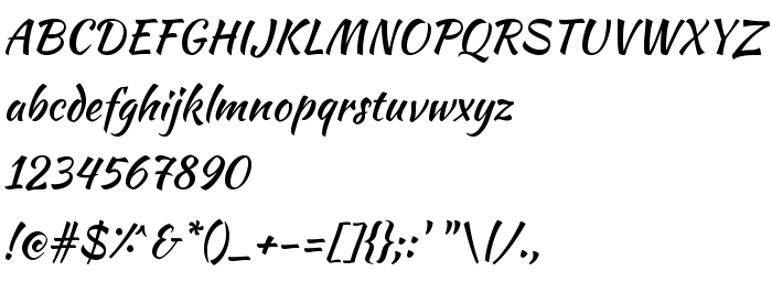 Шрифт Kaushan Script