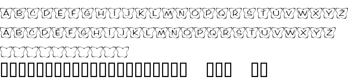 Шрифт KR Butterfly Two